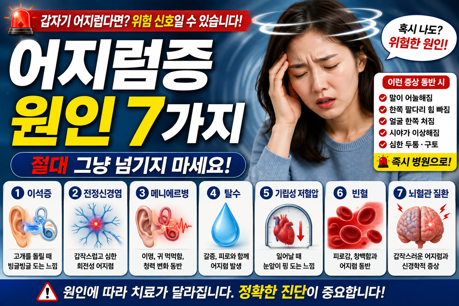 어지럼증 원인 7가지 썸네일 이미지