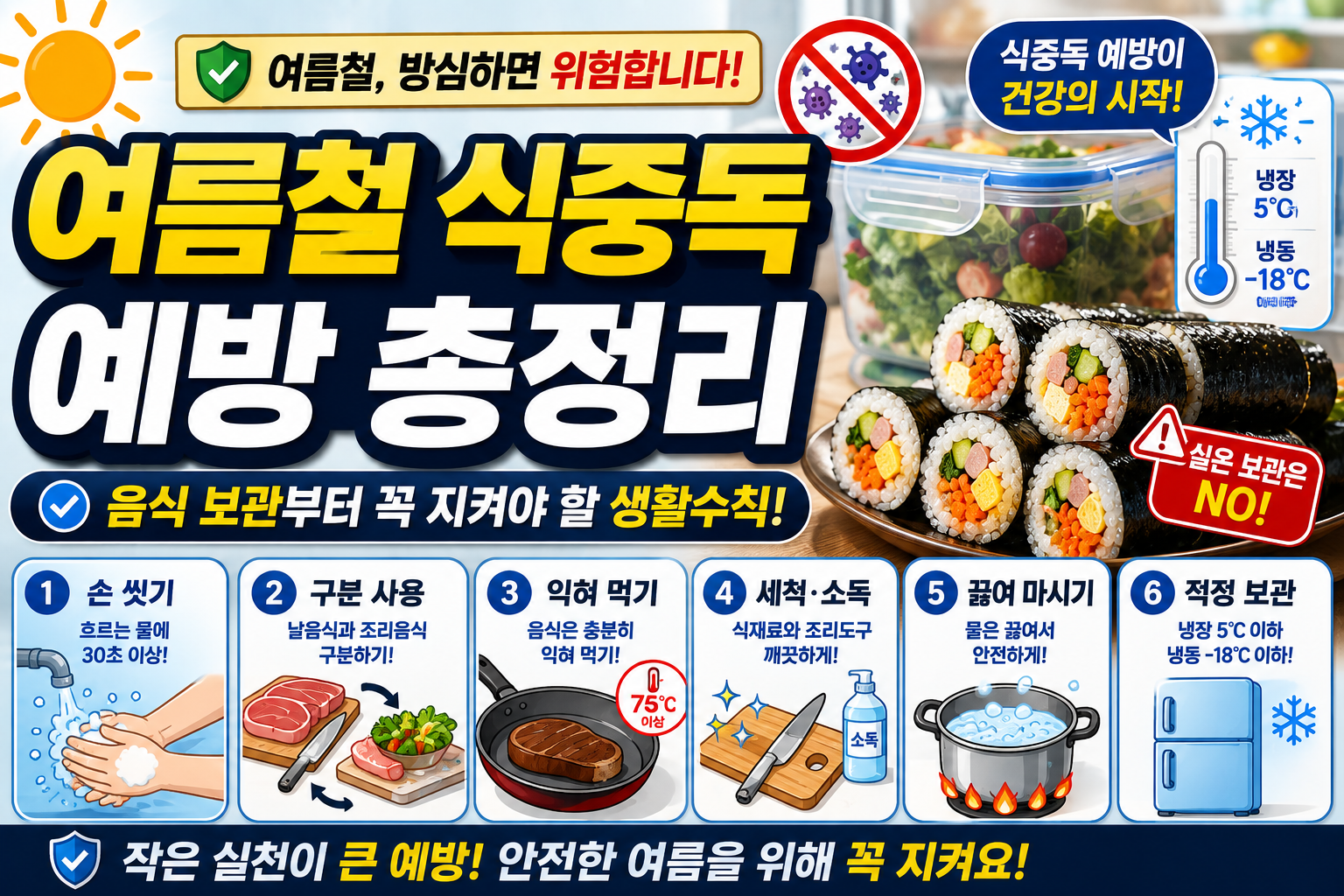 여름철 식중독 예방 썸네일