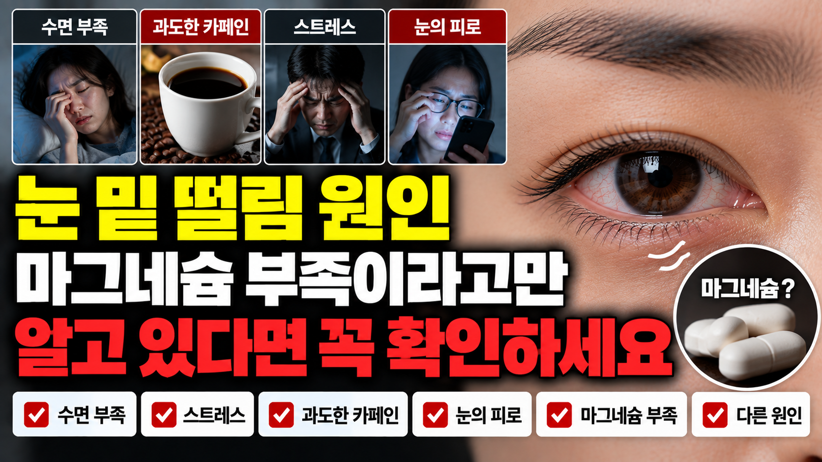 눈 밑 떨림 원인 썸네일