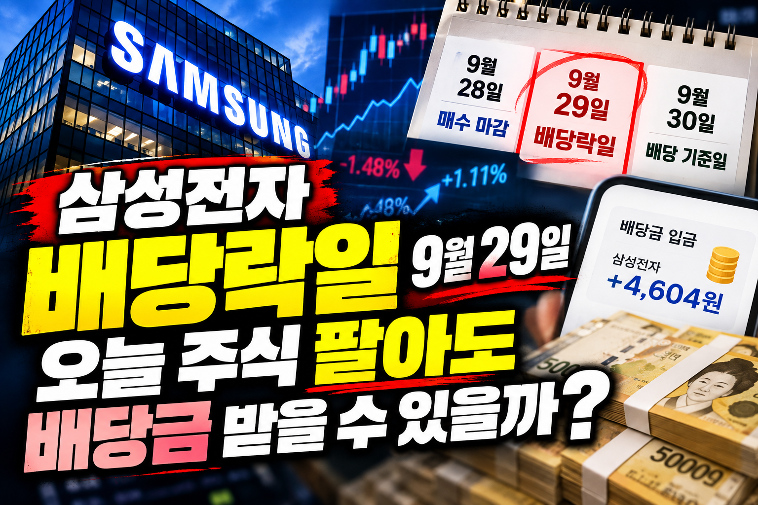 삼성전자 배당락일 썸네일 이미지
