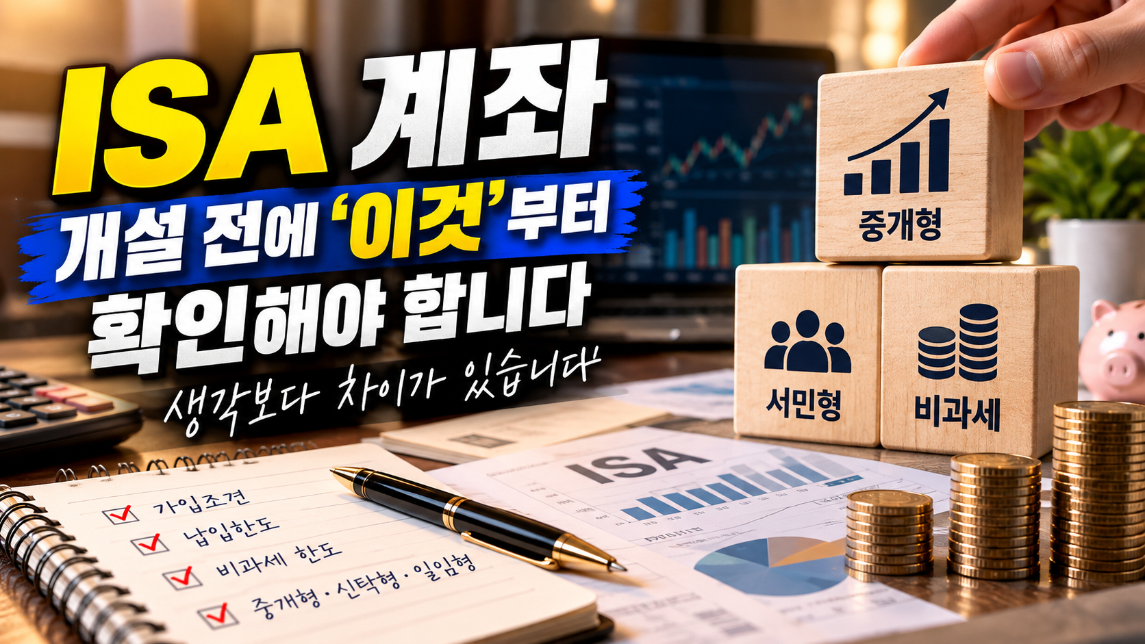ISA 계좌 개설 전 필수 확인사항 썸네일 이미지