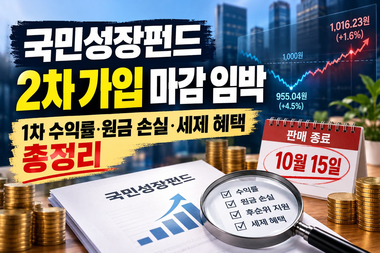 국민성장펀드 2차 가입 마감 임박 썸네일 이미지
