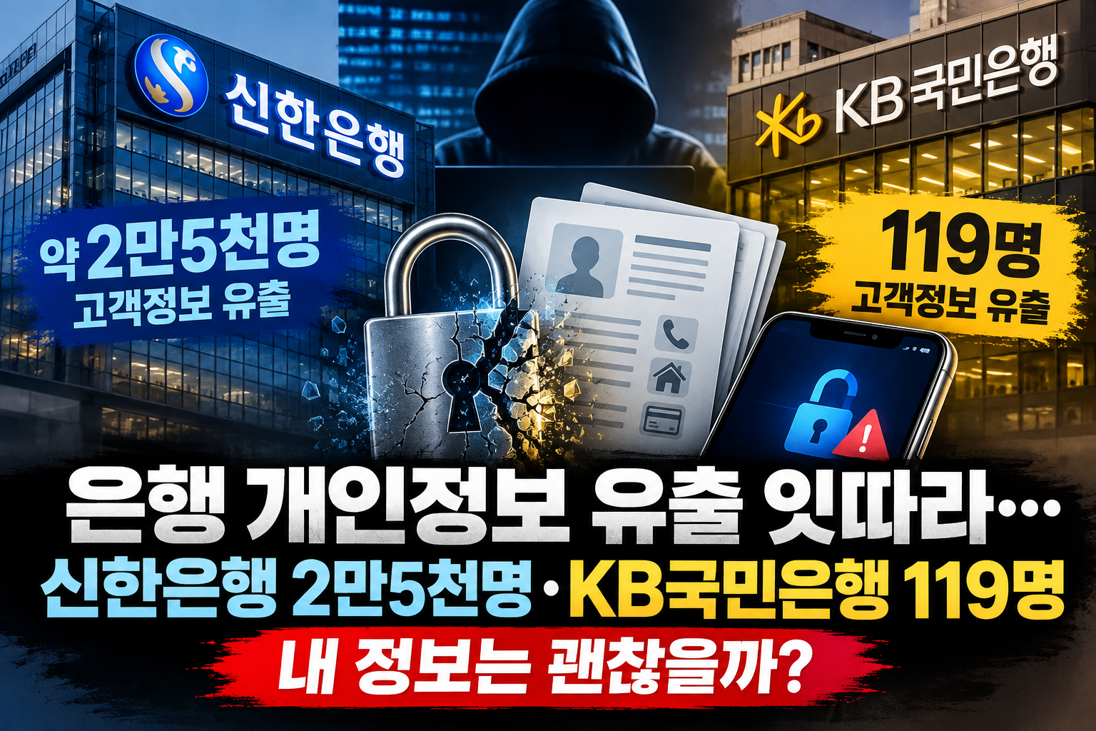 은행 개인정보 유출, 내 정보는 괜찮을까_ 썸네일 이미지