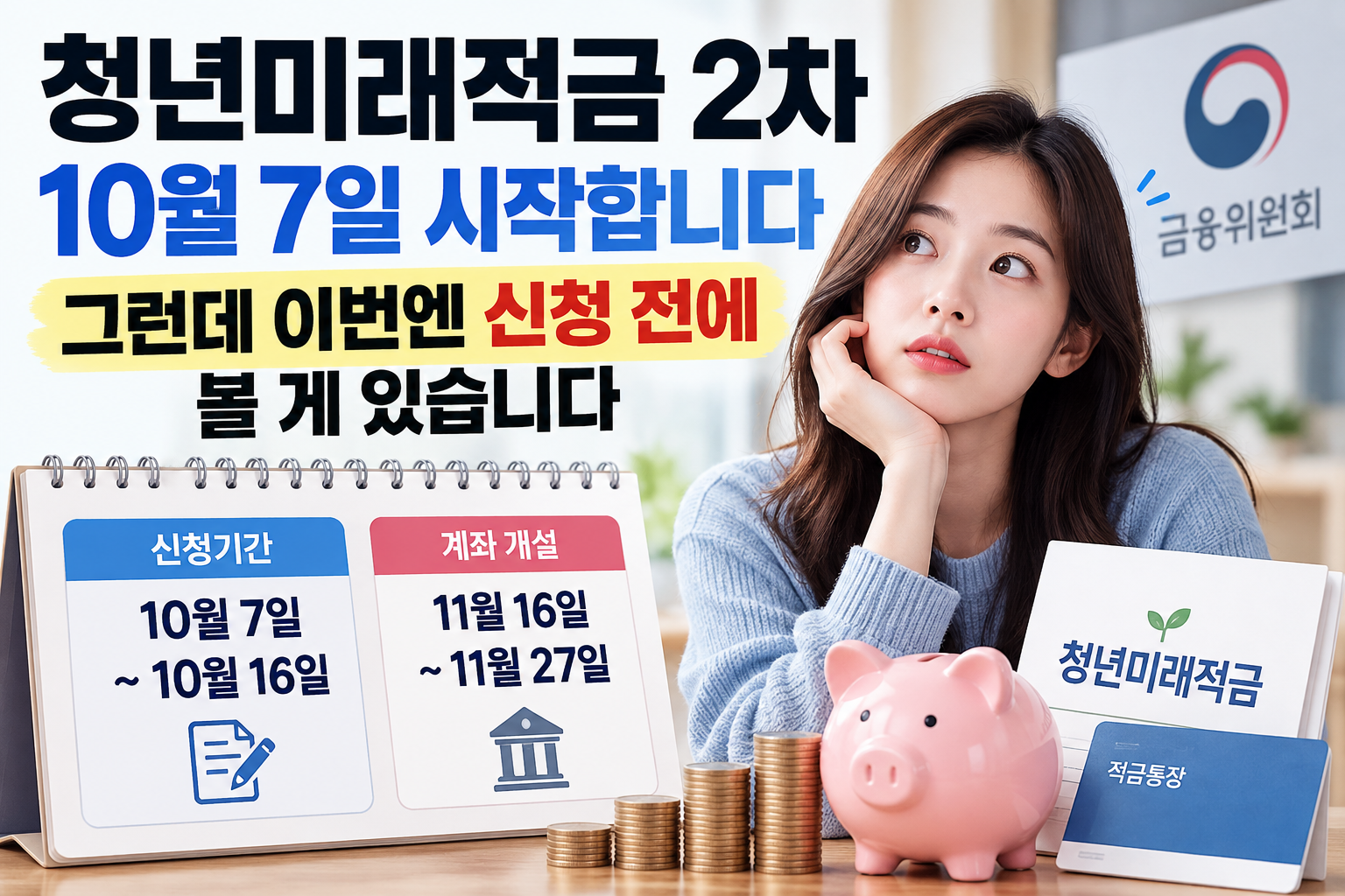 청년미래적금 신청 일정 안내 썸네일 이미지