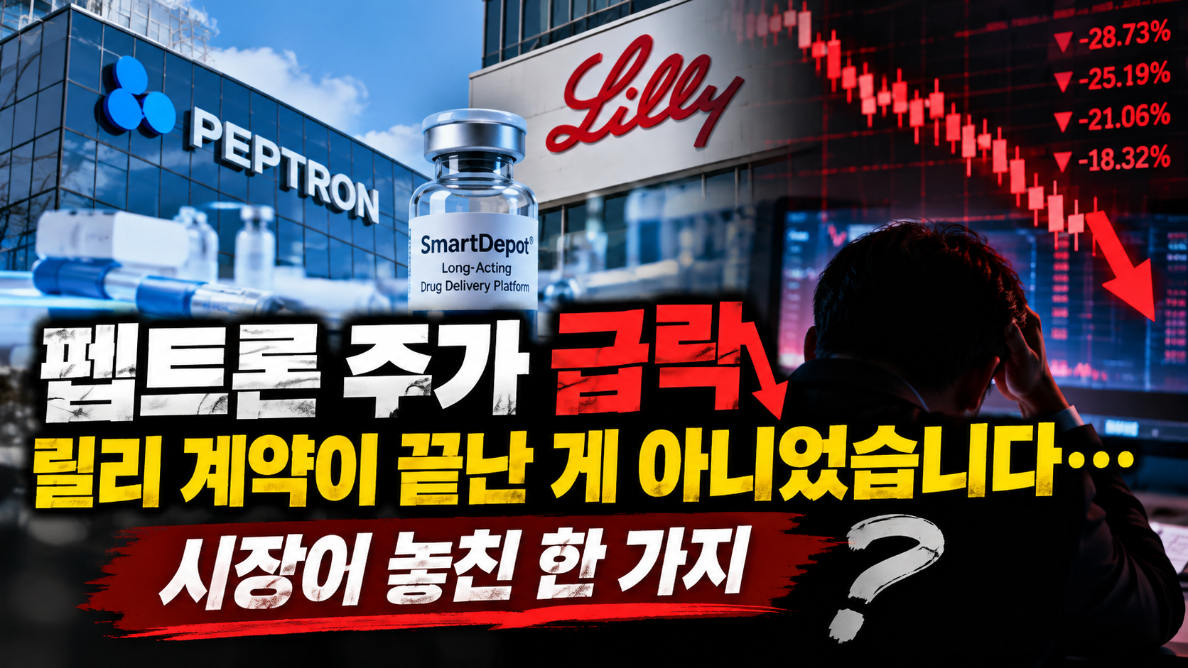 펩트론 주가 급락과 바이오 시장 불안 썸네일 이미지